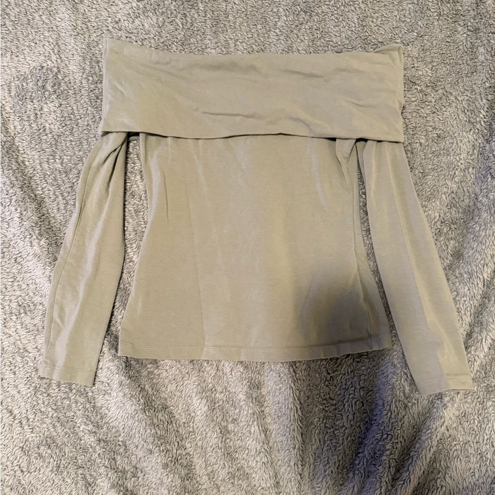 Abercrombie & Fitch Olive Green Top